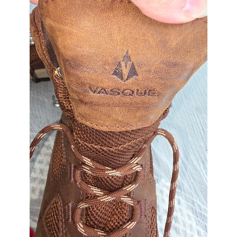 Vasque Talus XT GTX Waterproof Hiking Boots Brown Leather 7755 Wide Mens 7.5